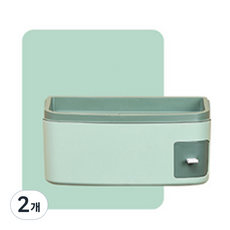 JCP 미니 스토리지 행잉 티슈 케이스, 그린, 2개