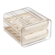 couselect 32格雙層抽屜式雞蛋盒, 奶油色, 1個