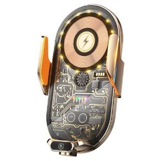 u-ta 車用無線充電盤 AP-8 磁吸快充款 15W無線+66W磁吸 適用4.7-7.2吋手機, 1個, 金色