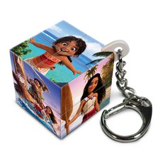 PUZZLE LIFE 迪士尼 海洋奇緣2 鑰匙圈 迷你魔術方塊, 1個, 混合色