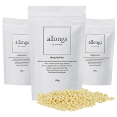 알롱 펄 바닐라 하드왁스 페이스 브라질리언 겨드랑이용, 100g, 3개