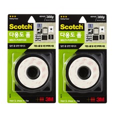 3M Scotch 多用途泡棉雙面膠帶 24mm x 1.5m, 2個