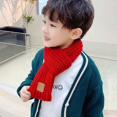 Weather Fairy 兒童簡約麻花針織圍巾