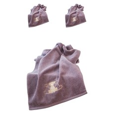 TR泰迪熊 Triple Teddy 洗臉巾 飯店毛巾 150g 30支 精梳棉, 紫色, 3個