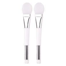 小麥購物 雙頭潔顏矽膠面膜刷 L435, 顏色隨機, 2支