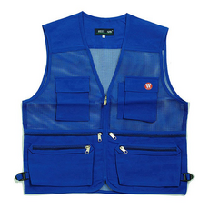 Workman 工地用S網眼安全背心, 1個, 鈷藍色