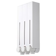 SHCJ 生活采家 三孔手壓給皂機 47003 32 x 15 x 6.5cm 500ml, 經典白, 1個