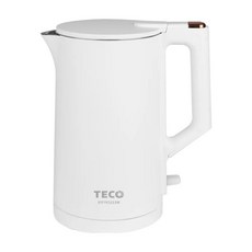 TECO 東元 316不鏽鋼雙層防燙快煮壺, 英國STRIX溫控器，精準控溫, 沸騰自動斷電，防乾燒雙重保護, XYFYK1513W