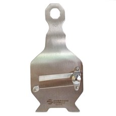 AMBROGIO SANELLI 山里尼 不鏽鋼松露刨刀-方-平刀 95g, 原木色, 義大利製, 1組