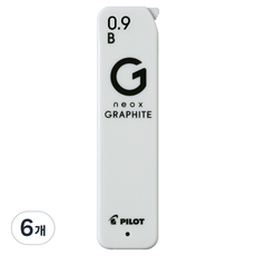 PILOT 百樂 new Neox 石墨自動鉛筆芯 B, 6個, 0.9mm