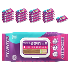 GIBONE 濕拖把清潔布特大蓋型25片, 18個