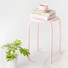 하우스레시피 듀코 미니 스툴, 베이비핑크, 1개