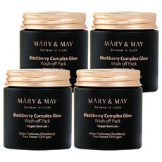 MARY&MAY 黑莓複合煥彩水洗面膜 125g, 1罐, 4罐