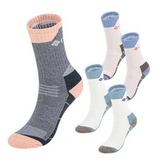 Columbia 哥倫比亞 Alpine氣墊中筒襪 CBCAPRS 5雙入, IV/MT+BE/LBU+GY/OR