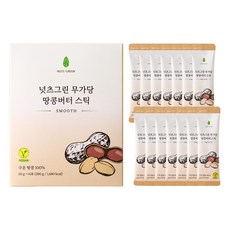 NUTS GREEN 擠壓式低糖花生醬棒 14入, 1個, 280g