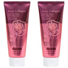Orjena 玫瑰膠原蛋白面部溫和去角質凝膠, 180ml, 2個