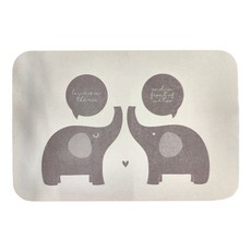 珪藻土地墊, 戀人小象, 1個