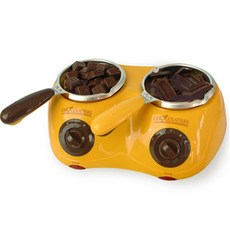 雙爐巧克力鍋 P-2000, 黃色, 1組