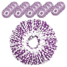 手壓式旋轉拖把用超細纖維拖把布補充包 4入, 20個