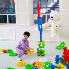 베비붐 와플 킹덤 블럭 40p + 킹덤 레일 멀티블럭 20p 세트, 랜덤발송, 1세트