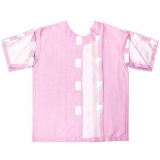 Pyeonrian 女款魔鬼氈病患服上衣 粉紅色 L, 1個