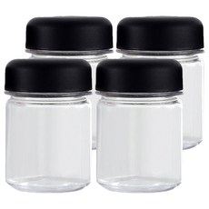 Nature Living 摩登Tritan材質標籤調味料罐組, 1組, 4個調味料罐 + 1張標籤貼紙