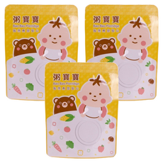 粥寶寶 無毒農 田園南瓜鮮嫩雞 12個月以上, 120g, 3包