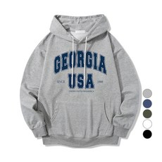 ILLUSO 男女通用 GEORGIA USA 柔軟特殊雙面布料連帽T恤