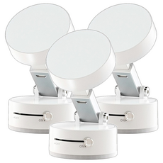 BON A2 雙面吸式車用支架, 3個, 白色