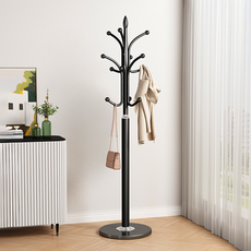 루만 공간활용 튼튼한 철제 스탠드 옷걸이 행거 1800, 블랙