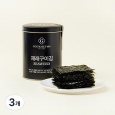갤러리아 고메이494 재래구이 캔김 90매, 50g, 3개