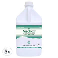 메디록스 기구등의 살균소독제 리필형, 4L, 3개