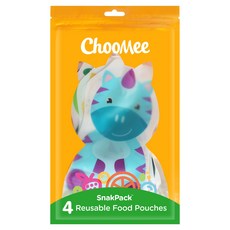 ChooMee 副食品袋組 黃色+粉色+綠色+藍色, 1組