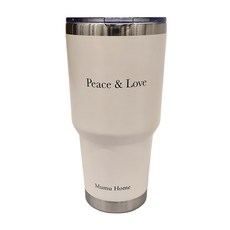 Mumu Home 不鏽鋼冰霸杯 900ml Peace & Love, 1個