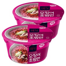 더미식 오징어 초빔면 컵 130g, 2개