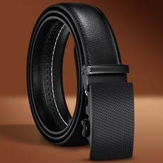 Babigongsik 皮革鑽石自動男士皮帶