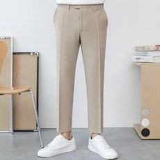 男款鬆緊休閒西裝褲