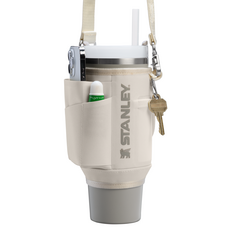 스탠리 올데이 캐리올 퀜처 H2.0 텀블러 스트랩백 887ml, 크림, 1개