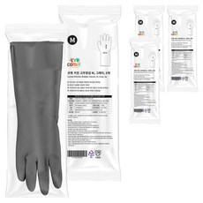 코멧 키친 고무장갑, 그레이, 중(M), 20세트