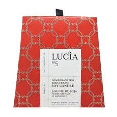 LUCIA 蠟燭 50hr 200g 精緻居家香氛, 石榴和紅醋栗, 1個