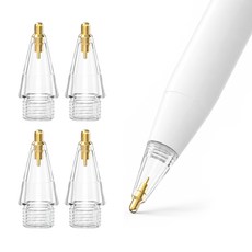 Anine Apple Pencil 相容靜音筆尖, 白色, 4個