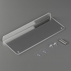 인뮤즈 무타공 미드센츄리 아크릴 매거진 랙, 투명, 1단