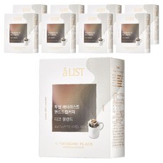 aLIST 手沖濾掛黑咖啡, 7g, 5包, 9盒