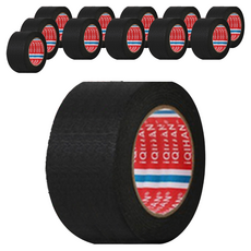 iQIHAN 칼라 마스킹 종이테이프 50mm x 15m, 블랙, 12개
