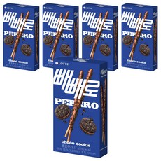 LOTTE 樂天 PEPERO黑餅乾巧克力棒, 37g, 5盒