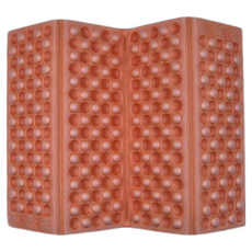 CORN HOME 折疊蛋巢型座墊，泡棉材質，橘色, 27.2 x 9.5 x 1cm