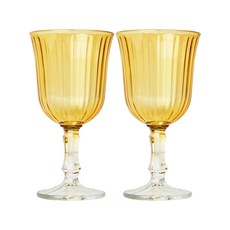 레이클 스플랜디드 와인잔 옐로우, 2개, 240ml