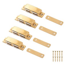 Cholmuldaejang 不鏽鋼強力磁吸門扣 4入組 金色, 1套