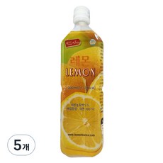 스위트코리아 레몬 액상음료, 1L, 5개