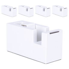 누사인 ABS 테이프 디스펜서 NS121, 화이트, 5개